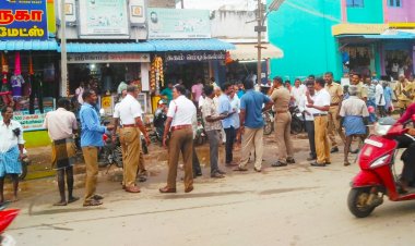 உசிலம்பட்டியில் போக்குவரத்து காவல்துறை அதிரடி நடவடிக்கை,இருசக்கர  வாகனங்களுக்கு புதிய கட்டுபாடு