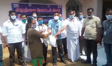 உழைப்பாளர் தினத்தை முன்னிட்டு ஆட்டோ ஓட்டுநர்களுக்கு நிவாரண பொருட்கள் வழங்கப்பட்டது