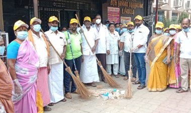 உசிலம்பட்டியில் தூய்மை இந்தியா திட்டம் டாக்டர் முத்துராமன் தொடங்கி வைத்தார்