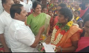 தாய் தந்தையை இழந்த பெண்ணுக்கு வளைகாப்பு நடத்தி தந்தையும் தாயுமாய் நான் இருக்கிறேன் உசிலம்பட்டி எம்எல்ஏ அய்யப்பன் நெகிழ்ச்சி