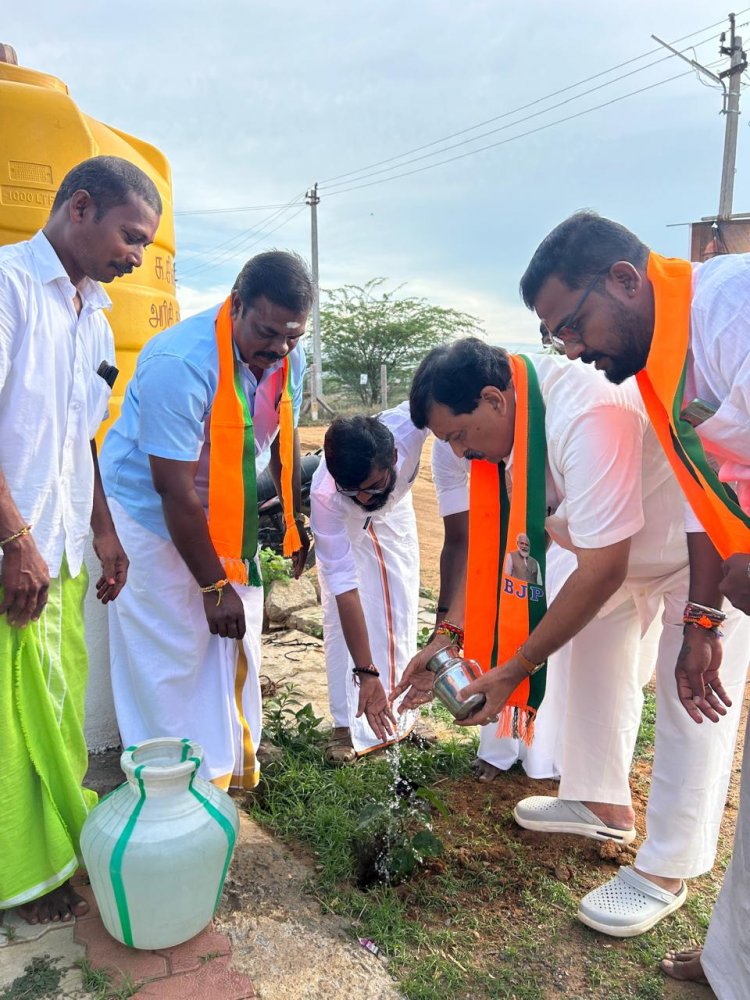 பாரத பிரதமர் நரேந்திர மோடி ஜி அவர்களின் 75 வது பிறந்த நாளை முன்னிட்டு 75 மரக்கன்றுகள் நடும் விழாமதுரை மேற்கு